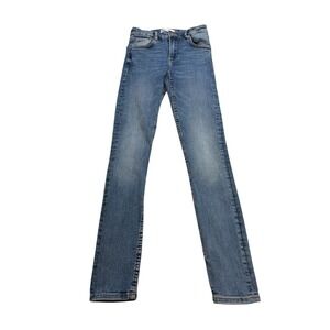 Zara Women's‎ High Rise Skinny Jeans Size 0 Blue Stretch Denim Join Life